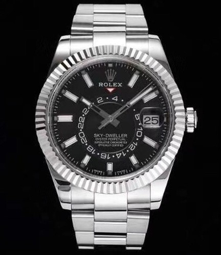 Rolex Sky-Dweller Replica Swiss Watch 326934-0005 Black (High End)