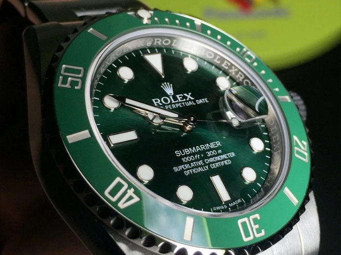 Rolex Submariner Date Swiss ETA3135 Automatic Watch Green Dial (Super Model)