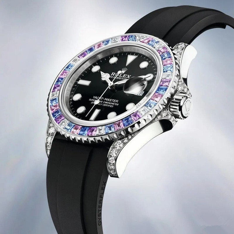 Rolex Yacht-Master Replica Swiss Watch Diamonds Bezel (High End)