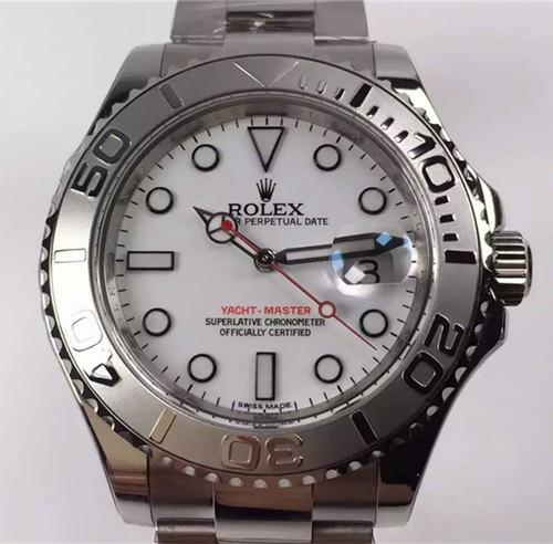Rolex Yacht-Master Swiss Automatic Watch White Dial (High End)      