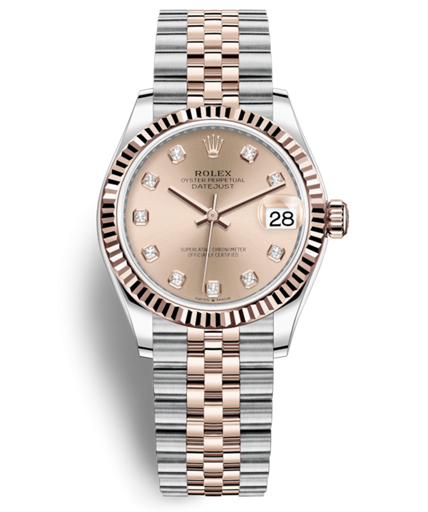 Replica Rolex Lady-Datejust 2019 Swiss Watches 278271-0024 Rose Colour Dial 31mm(High End)