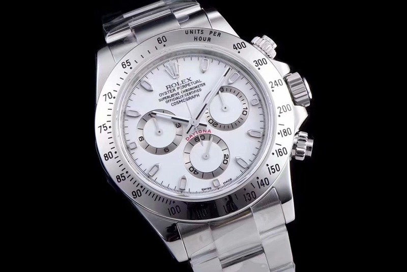 Rolex Daytona Swiss Cal.4130 Replica Watch White Dial 40mm (Super Model) 