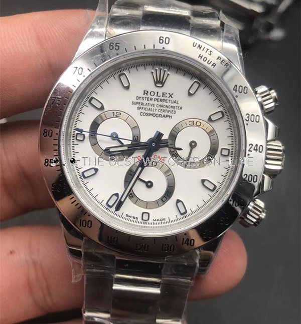 Rolex Daytona Swiss Automatic Chronograph 116520-0016 White Dial (High End)